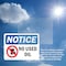 Signmission No Used Oil, 5 in W x Rectangle, Vinyl Decal OS-2PACK-NS-D-35-L-16217 - alternate 5